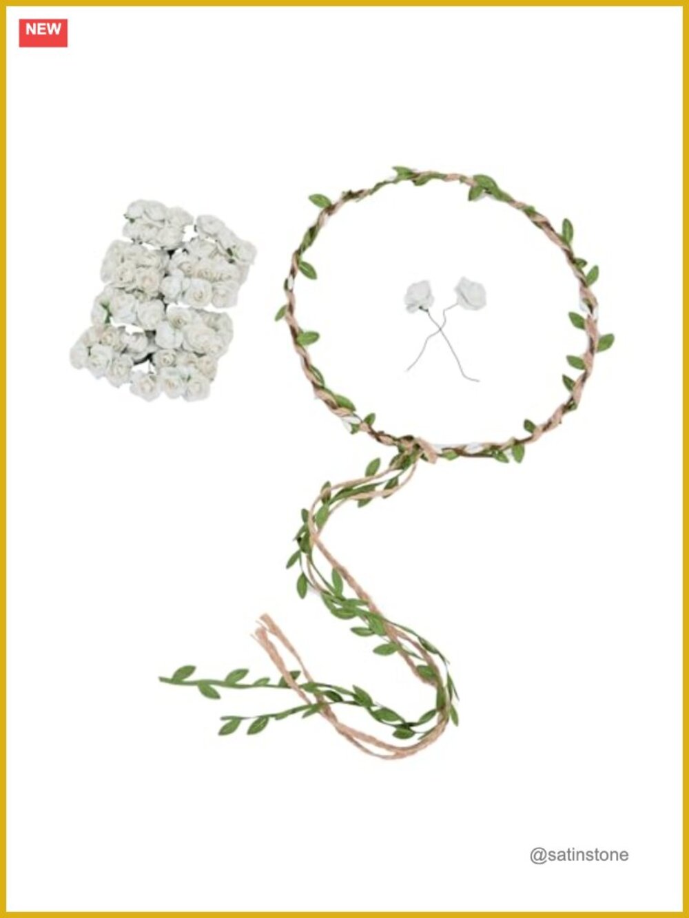 Handmade Floral Crown Wreath Headband Photo Prop Party Wedding